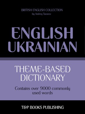 cover image of Theme-Based Dictionary